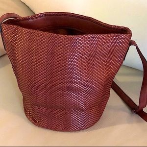 Talbots Genuine Leather Bucket Bag